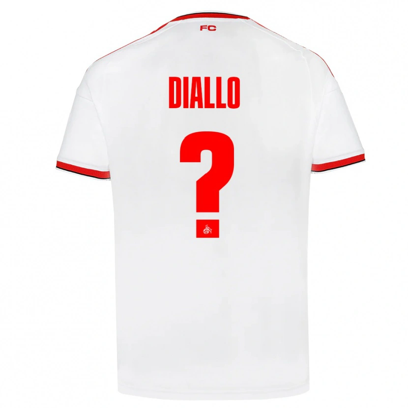 Danxen Mænd Ismaila Diallo #0 Hvid Rød Sort Hjemmebane Spillertrøjer 2026/27 Trøje T-Shirt