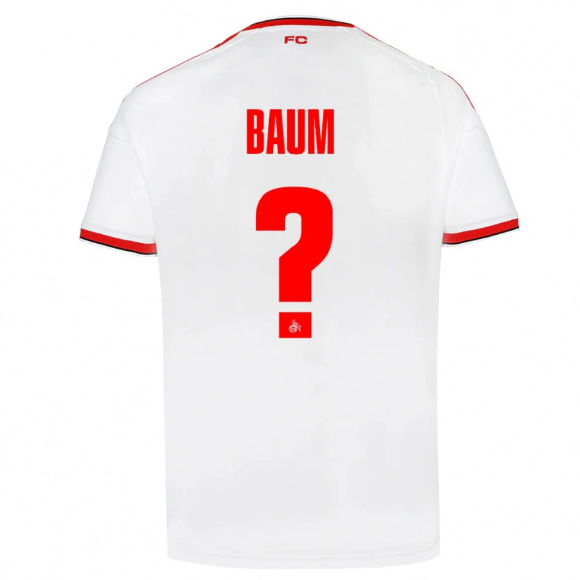 Danxen Mænd Julius Baum #0 Hvid Rød Sort Hjemmebane Spillertrøjer 2026/27 Trøje T-Shirt