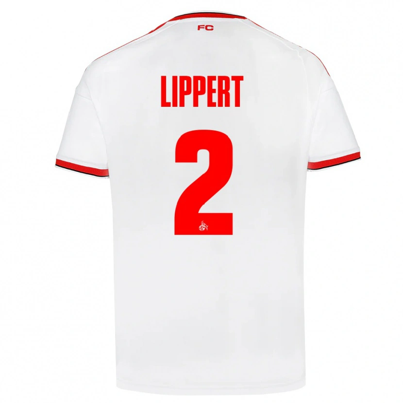 Danxen Mænd Max Lippert #2 Hvid Rød Sort Hjemmebane Spillertrøjer 2026/27 Trøje T-Shirt