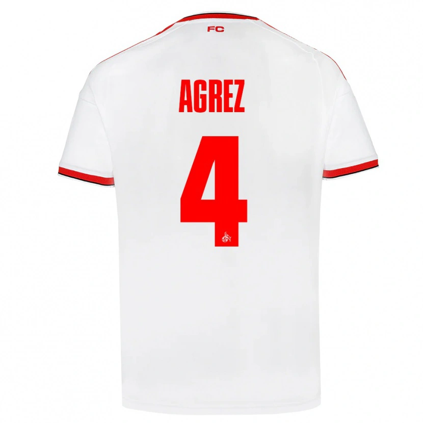 Danxen Mænd Sara Agrež #4 Hvid Rød Sort Hjemmebane Spillertrøjer 2026/27 Trøje T-Shirt