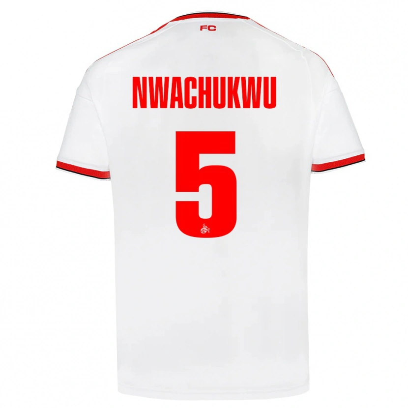 Danxen Mænd Ben Nwachukwu #5 Hvid Rød Sort Hjemmebane Spillertrøjer 2026/27 Trøje T-Shirt