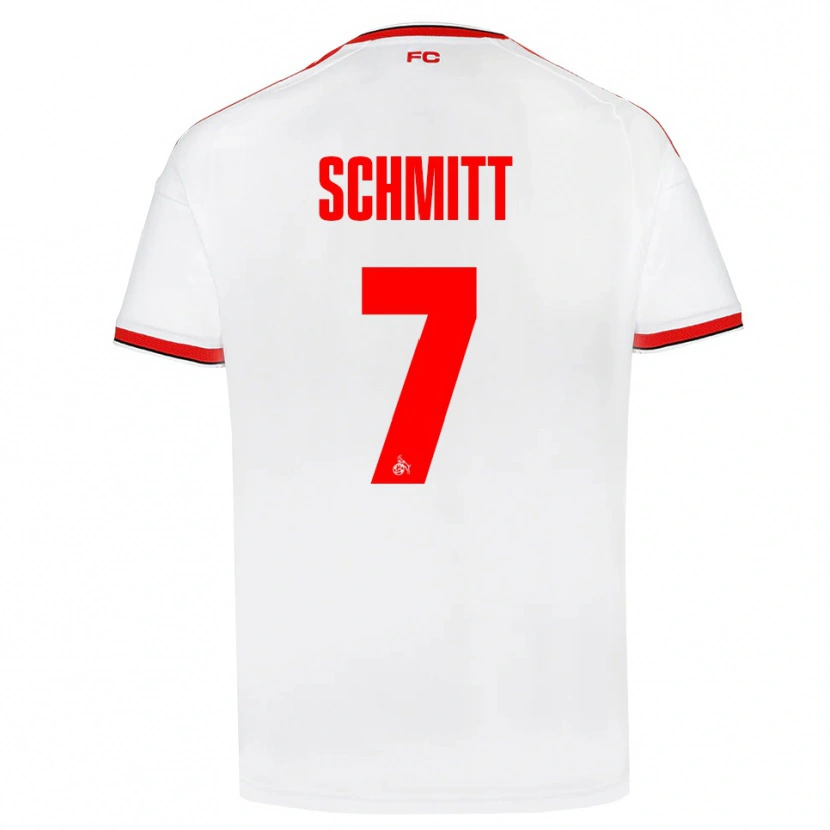 Danxen Mænd Oliver Schmitt #7 Hvid Rød Sort Hjemmebane Spillertrøjer 2026/27 Trøje T-Shirt