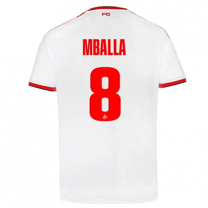 Danxen Mænd Loiks Mballa #8 Hvid Rød Sort Hjemmebane Spillertrøjer 2026/27 Trøje T-Shirt