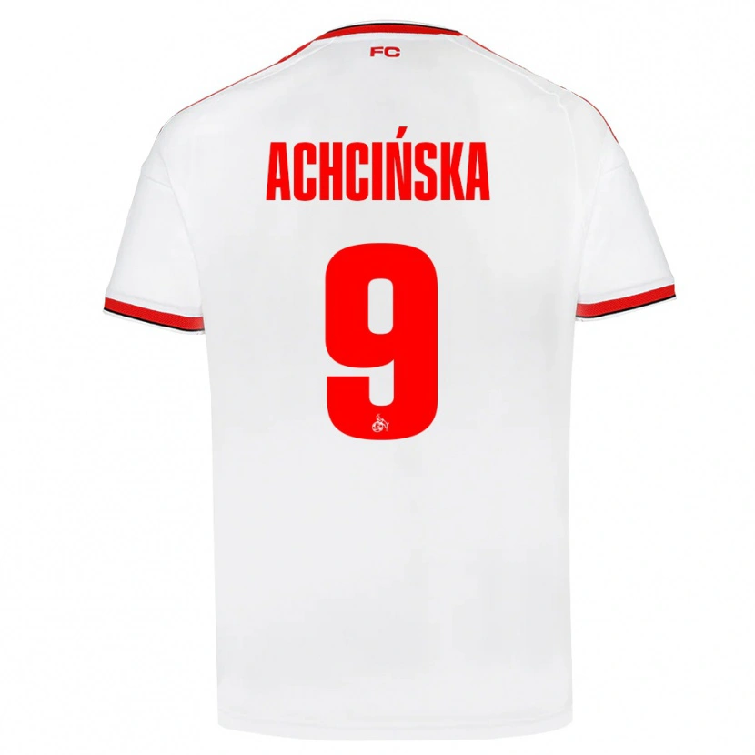 Danxen Mænd Adriana Achcińska #9 Hvid Rød Sort Hjemmebane Spillertrøjer 2026/27 Trøje T-Shirt