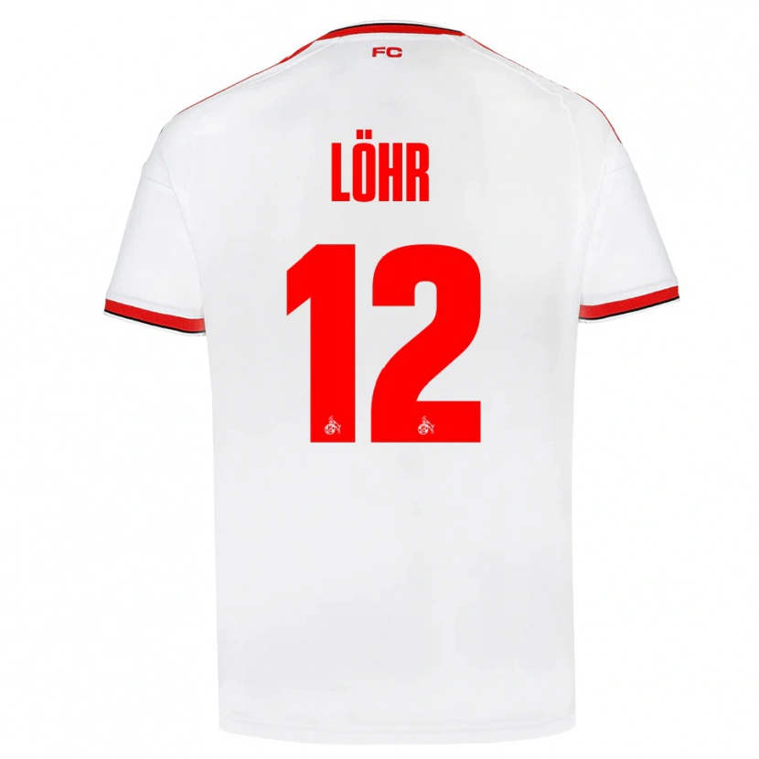Danxen Mænd Max Löhr #12 Hvid Rød Sort Hjemmebane Spillertrøjer 2026/27 Trøje T-Shirt