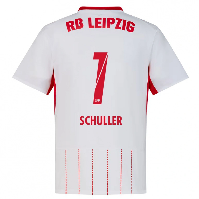 Danxen Mænd Gina Schüller #1 Rød Hvid Gul Hjemmebane Spillertrøjer 2026/27 Trøje T-Shirt