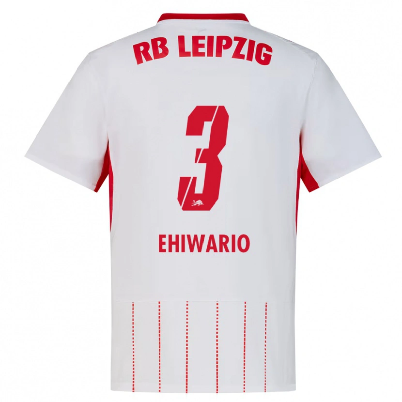 Danxen Mænd Nwabueze Ehiwario #3 Rød Hvid Gul Hjemmebane Spillertrøjer 2026/27 Trøje T-Shirt