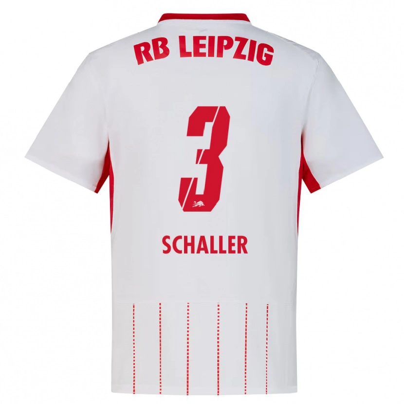 Danxen Mænd Josefine Schaller #3 Rød Hvid Gul Hjemmebane Spillertrøjer 2026/27 Trøje T-Shirt