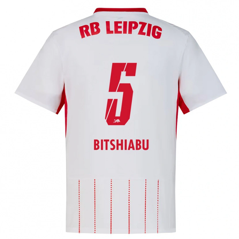Danxen Mænd El Chadaille Bitshiabu #5 Rød Hvid Gul Hjemmebane Spillertrøjer 2026/27 Trøje T-Shirt