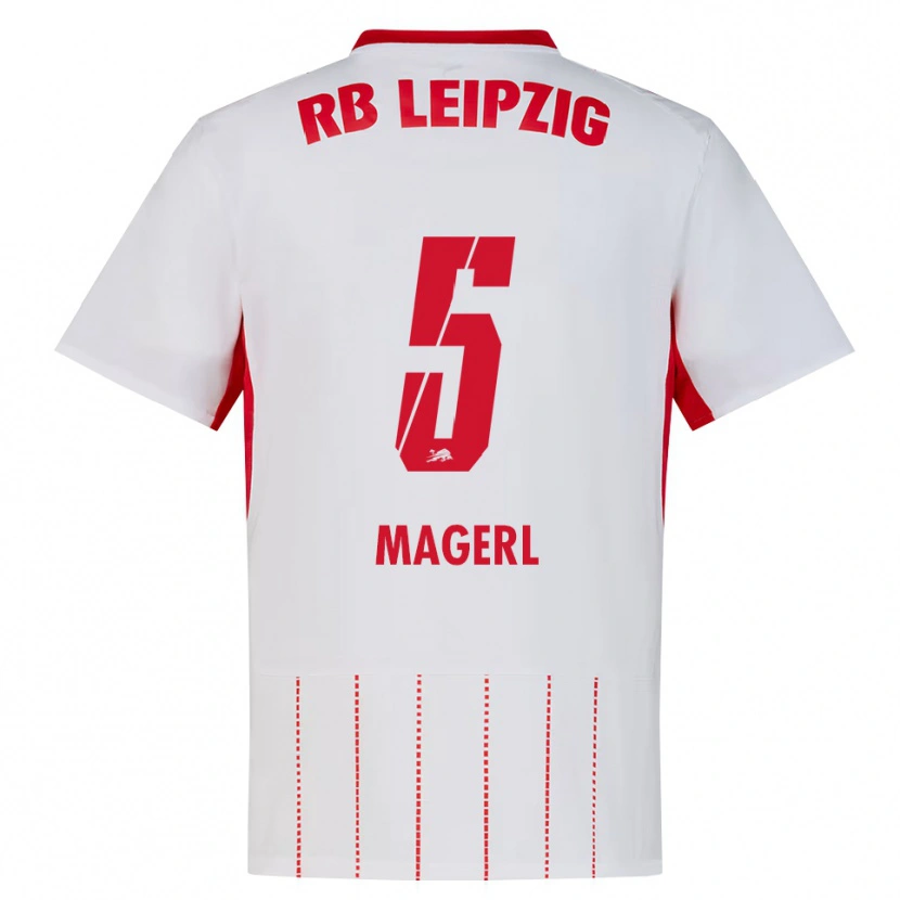 Danxen Mænd Julia Magerl #5 Rød Hvid Gul Hjemmebane Spillertrøjer 2026/27 Trøje T-Shirt