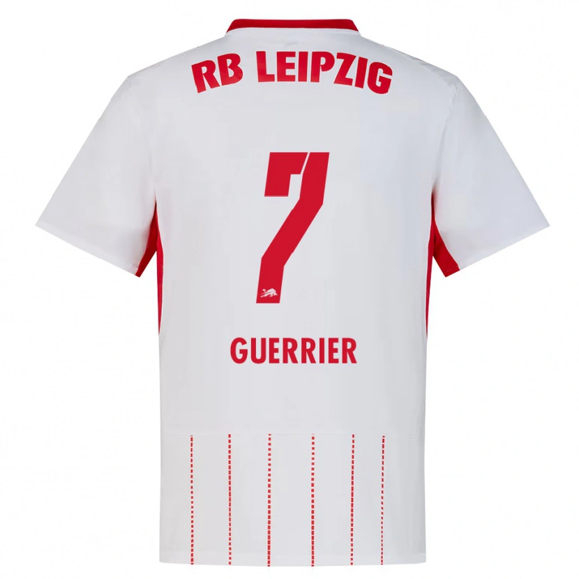 Danxen Mænd Oscar Guerrier #7 Rød Hvid Gul Hjemmebane Spillertrøjer 2026/27 Trøje T-Shirt