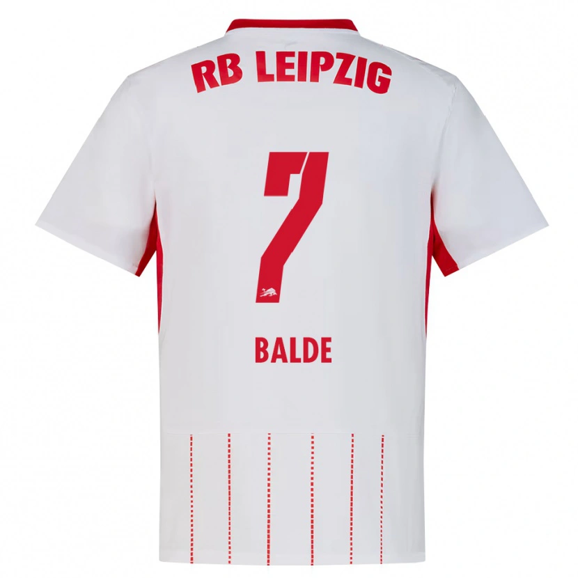 Danxen Mænd Mamadu Baldé #7 Rød Hvid Gul Hjemmebane Spillertrøjer 2026/27 Trøje T-Shirt