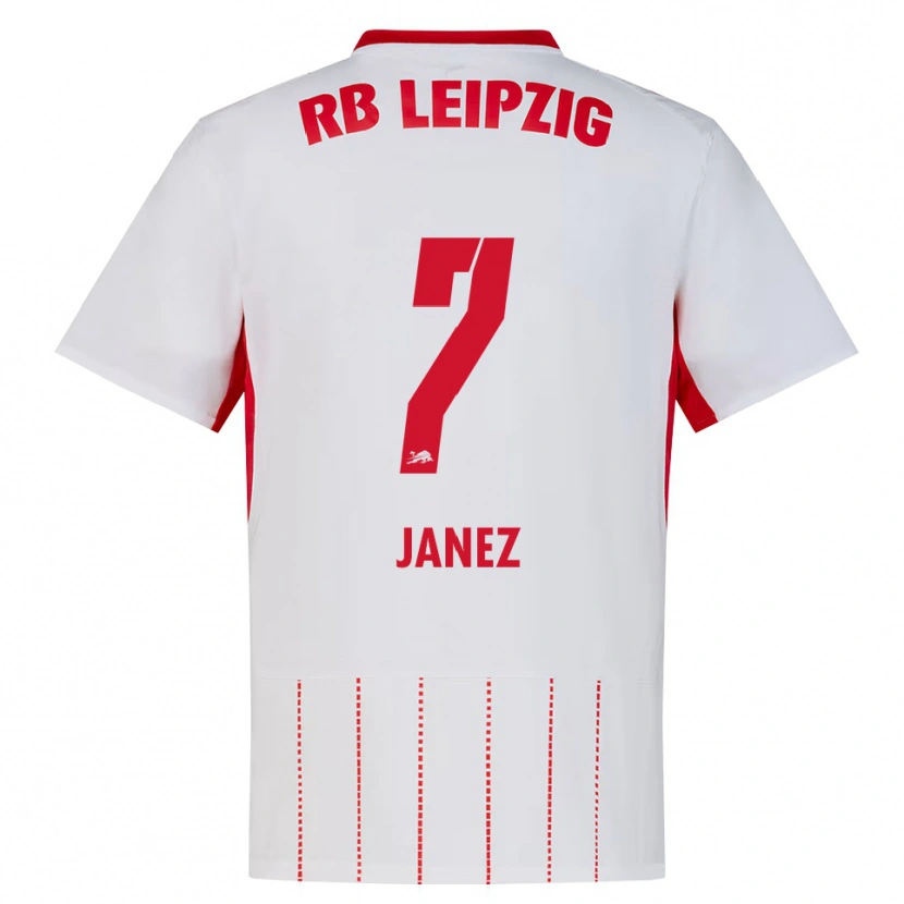 Danxen Mænd Korina Lara Janež #7 Rød Hvid Gul Hjemmebane Spillertrøjer 2026/27 Trøje T-Shirt