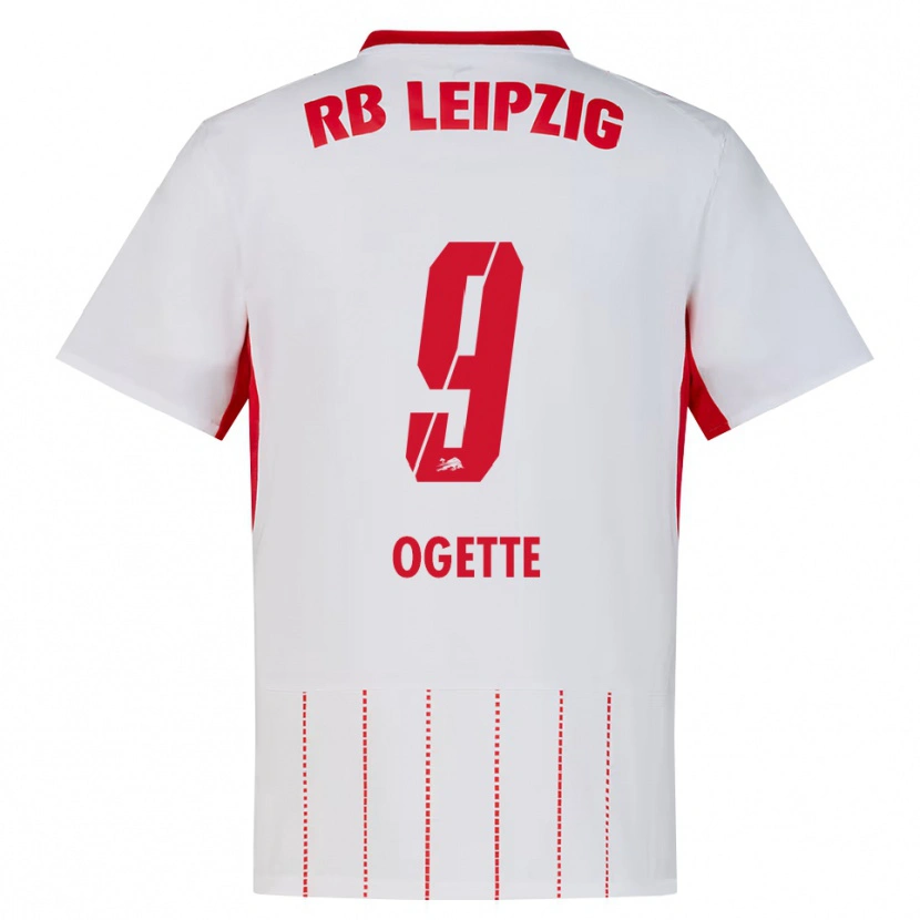 Danxen Mænd Israel Ogette #9 Rød Hvid Gul Hjemmebane Spillertrøjer 2026/27 Trøje T-Shirt