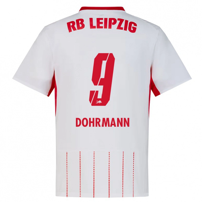 Danxen Mænd Paul Dohrmann #9 Rød Hvid Gul Hjemmebane Spillertrøjer 2026/27 Trøje T-Shirt