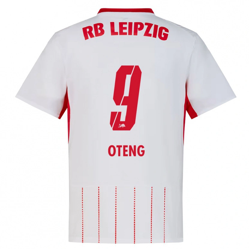 Danxen Mænd Persis Oteng #9 Rød Hvid Gul Hjemmebane Spillertrøjer 2026/27 Trøje T-Shirt
