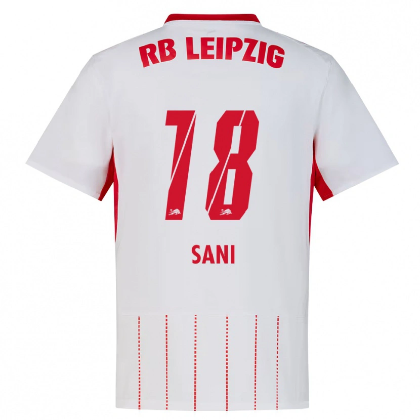 Danxen Mænd Suleman Sani #18 Rød Hvid Gul Hjemmebane Spillertrøjer 2026/27 Trøje T-Shirt