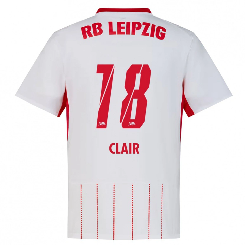 Danxen Mænd Vincent Clair #18 Rød Hvid Gul Hjemmebane Spillertrøjer 2026/27 Trøje T-Shirt