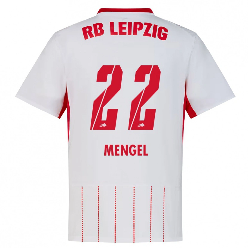 Danxen Mænd Luca Mengel #22 Rød Hvid Gul Hjemmebane Spillertrøjer 2026/27 Trøje T-Shirt