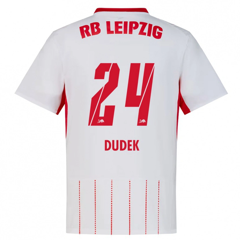 Danxen Mænd Nikoline Dudek #24 Rød Hvid Gul Hjemmebane Spillertrøjer 2026/27 Trøje T-Shirt