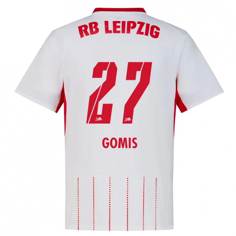 Danxen Mænd Tidiam Gomis #27 Rød Hvid Gul Hjemmebane Spillertrøjer 2026/27 Trøje T-Shirt