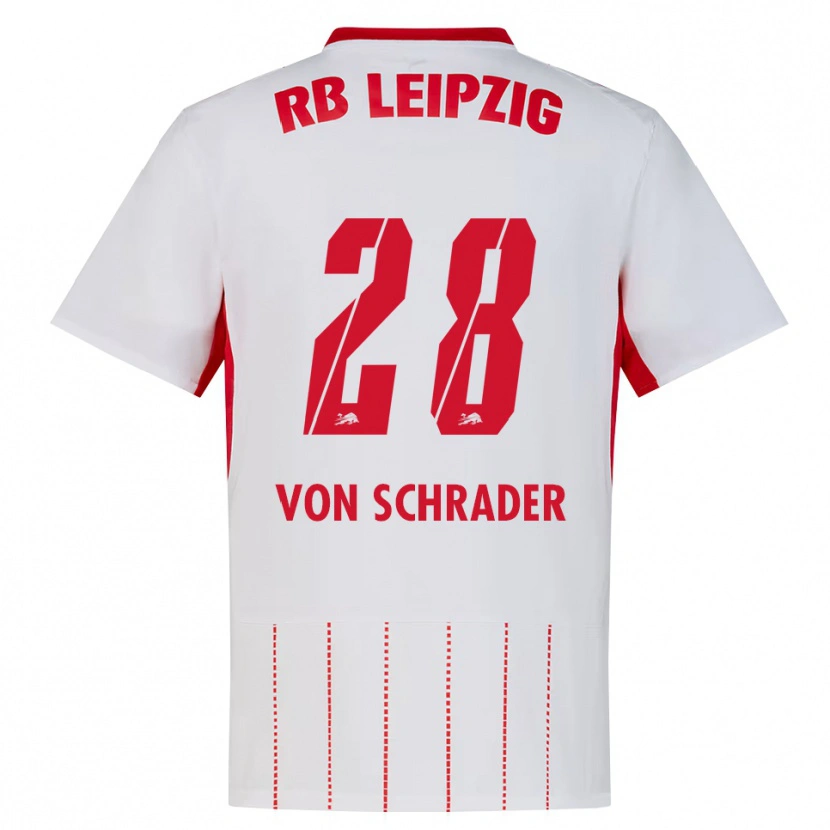 Danxen Mænd Lina Von Schrader #28 Rød Hvid Gul Hjemmebane Spillertrøjer 2026/27 Trøje T-Shirt