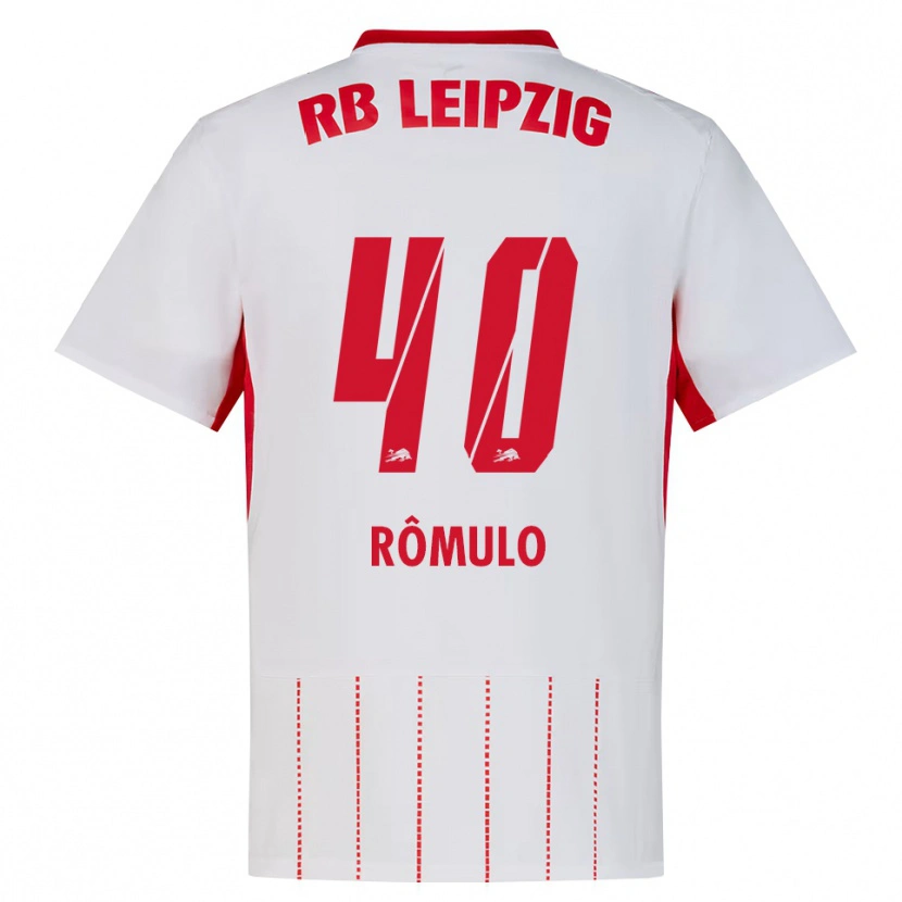 Danxen Mænd Rômulo José Cardoso Da Cruz #40 Rød Hvid Gul Hjemmebane Spillertrøjer 2026/27 Trøje T-Shirt