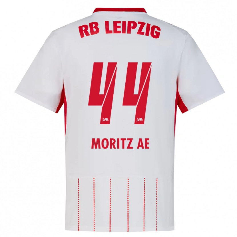 Danxen Mænd Moritz Aé #44 Rød Hvid Gul Hjemmebane Spillertrøjer 2026/27 Trøje T-Shirt