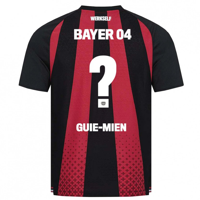 Danxen Mænd Samuel Guie-Mien #0 Sort Hvid Rød Hjemmebane Spillertrøjer 2026/27 Trøje T-Shirt