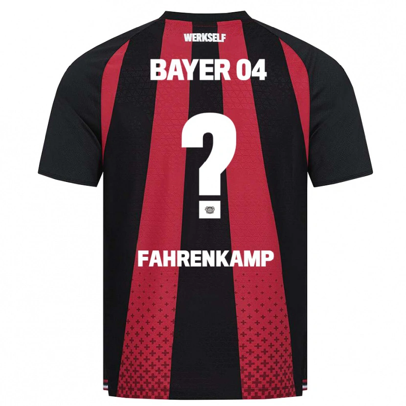 Danxen Mænd Mike Fahrenkamp #0 Sort Hvid Rød Hjemmebane Spillertrøjer 2026/27 Trøje T-Shirt