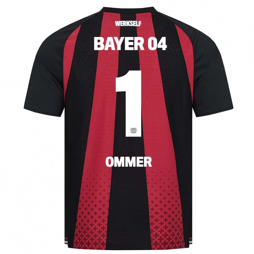 Danxen Mænd Yaron Ommer #1 Sort Hvid Rød Hjemmebane Spillertrøjer 2026/27 Trøje T-Shirt