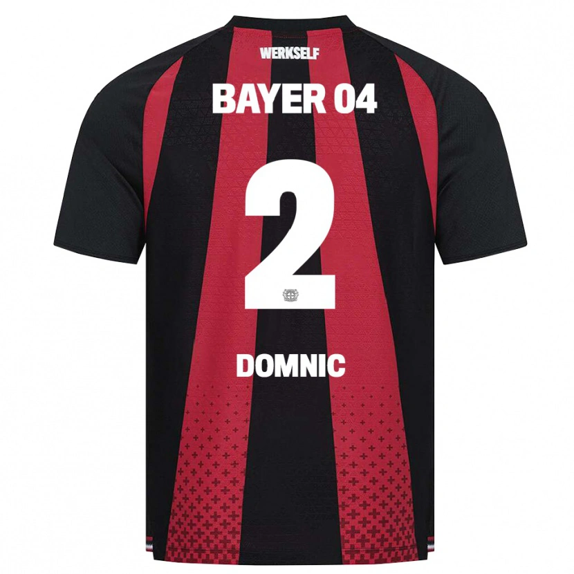 Danxen Mænd Nebe-Sirak Domnic #2 Sort Hvid Rød Hjemmebane Spillertrøjer 2026/27 Trøje T-Shirt
