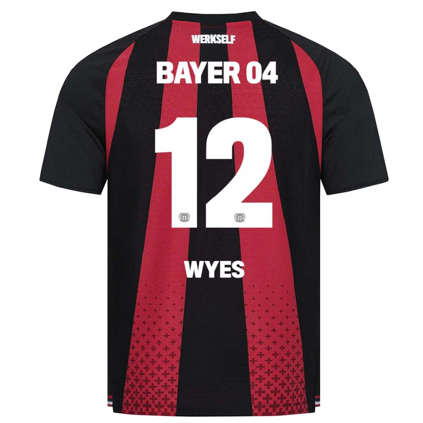 Danxen Mænd Justus Wyes #12 Sort Hvid Rød Hjemmebane Spillertrøjer 2026/27 Trøje T-Shirt
