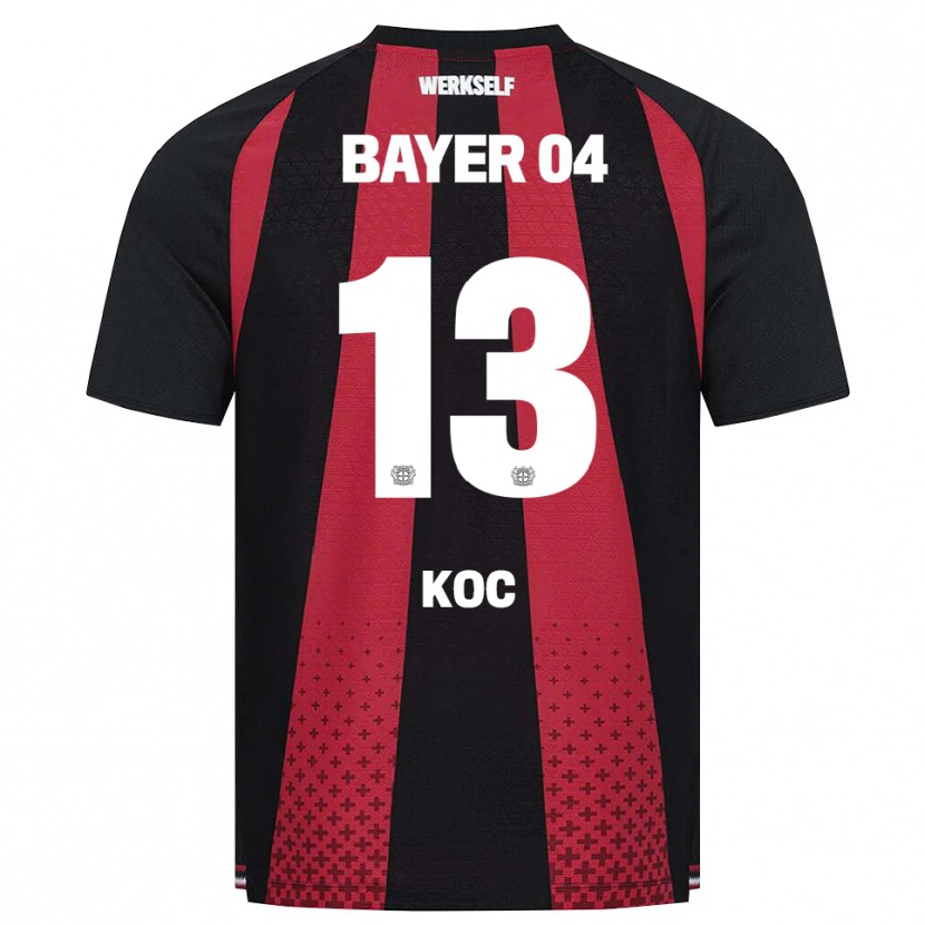 Danxen Mænd Halil Koç #13 Sort Hvid Rød Hjemmebane Spillertrøjer 2026/27 Trøje T-Shirt