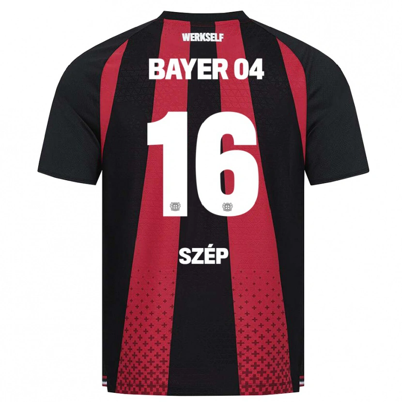 Danxen Mænd Márton Szép #16 Sort Hvid Rød Hjemmebane Spillertrøjer 2026/27 Trøje T-Shirt