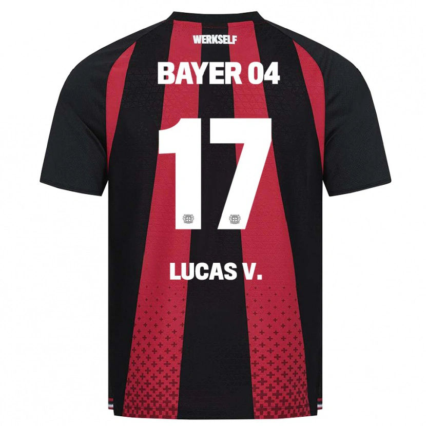 Danxen Mænd Lucas Vázquez #17 Sort Hvid Rød Hjemmebane Spillertrøjer 2026/27 Trøje T-Shirt