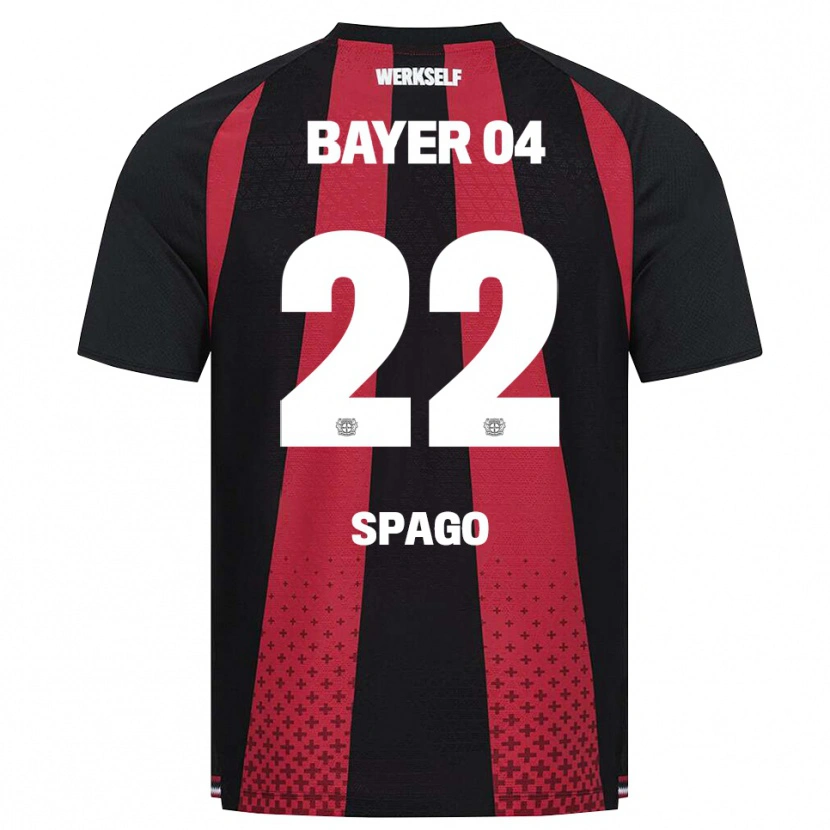 Danxen Mænd Dien Spago #22 Sort Hvid Rød Hjemmebane Spillertrøjer 2026/27 Trøje T-Shirt