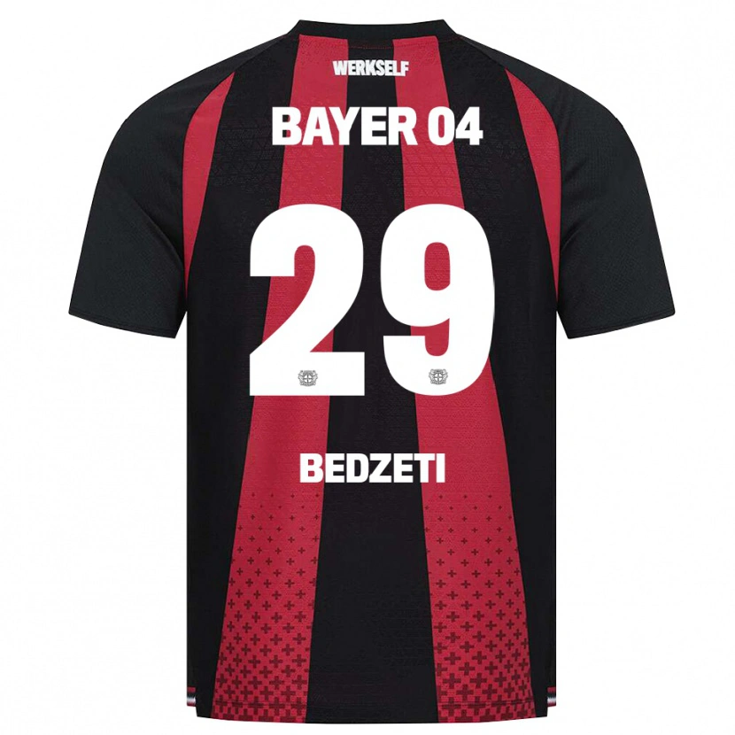 Danxen Mænd Valon Bedzeti #29 Sort Hvid Rød Hjemmebane Spillertrøjer 2026/27 Trøje T-Shirt