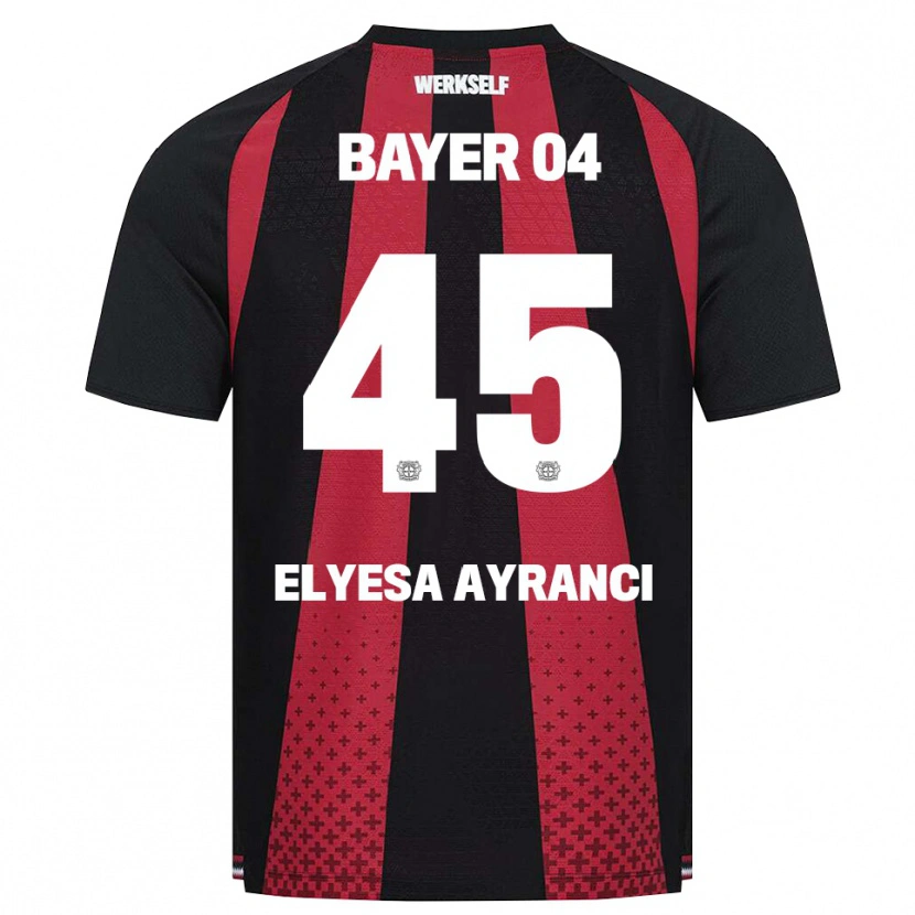 Danxen Mænd Yuşa Elyesa Ayrancı #45 Sort Hvid Rød Hjemmebane Spillertrøjer 2026/27 Trøje T-Shirt