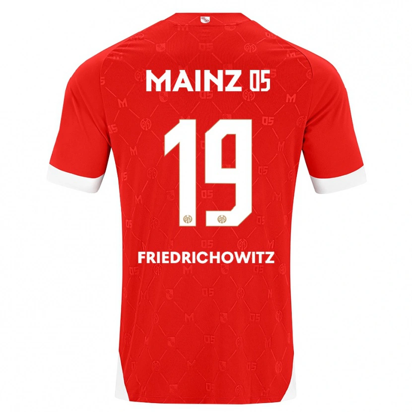 Danxen Mænd Anna Friedrichowitz #19 Rød Hvid Hjemmebane Spillertrøjer 2026/27 Trøje T-Shirt