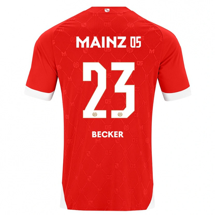 Danxen Mænd Sheraldo Becker #23 Rød Hvid Hjemmebane Spillertrøjer 2026/27 Trøje T-Shirt