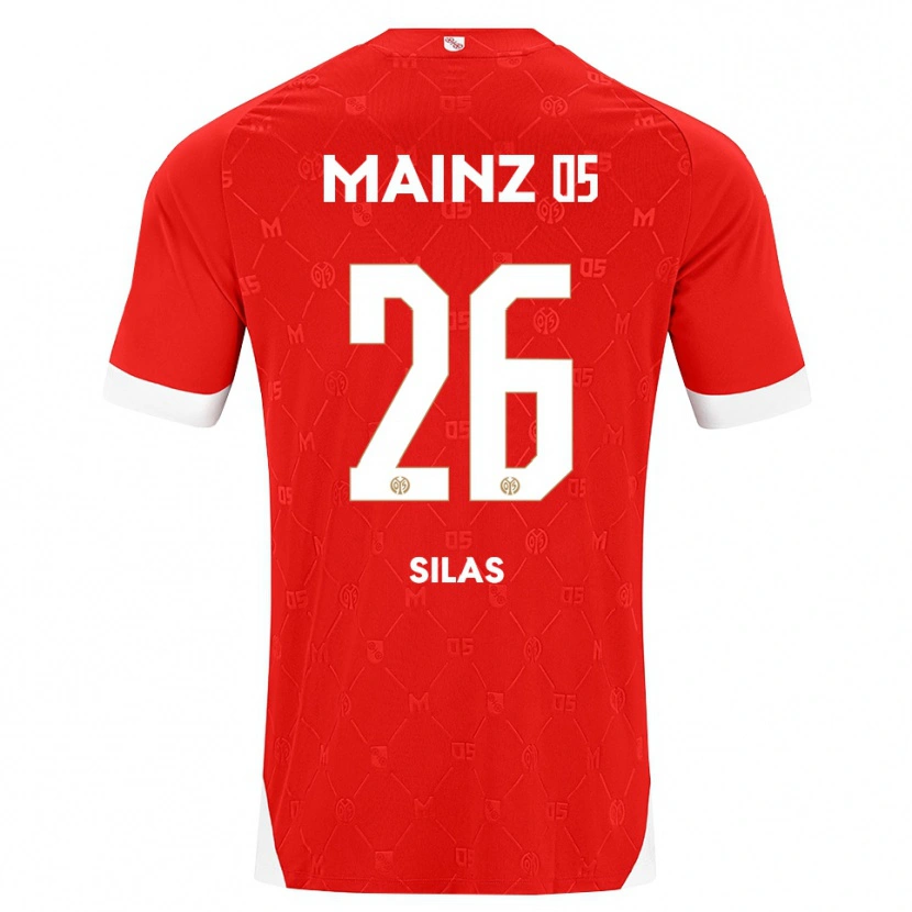 Danxen Mænd Silas Katompa Mvumpa #26 Rød Hvid Hjemmebane Spillertrøjer 2026/27 Trøje T-Shirt