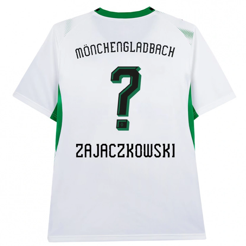 Danxen Mænd Vincent Zajaczkowski #0 Hvid Sort Grøn Hjemmebane Spillertrøjer 2026/27 Trøje T-Shirt