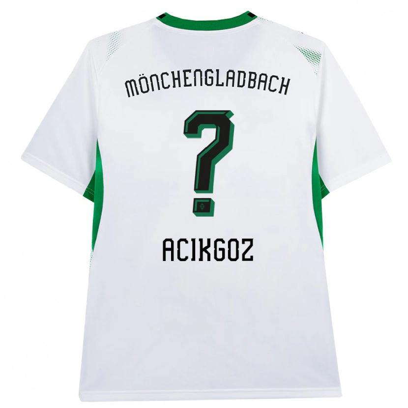 Danxen Mænd Erdem Acikgöz #0 Hvid Sort Grøn Hjemmebane Spillertrøjer 2026/27 Trøje T-Shirt