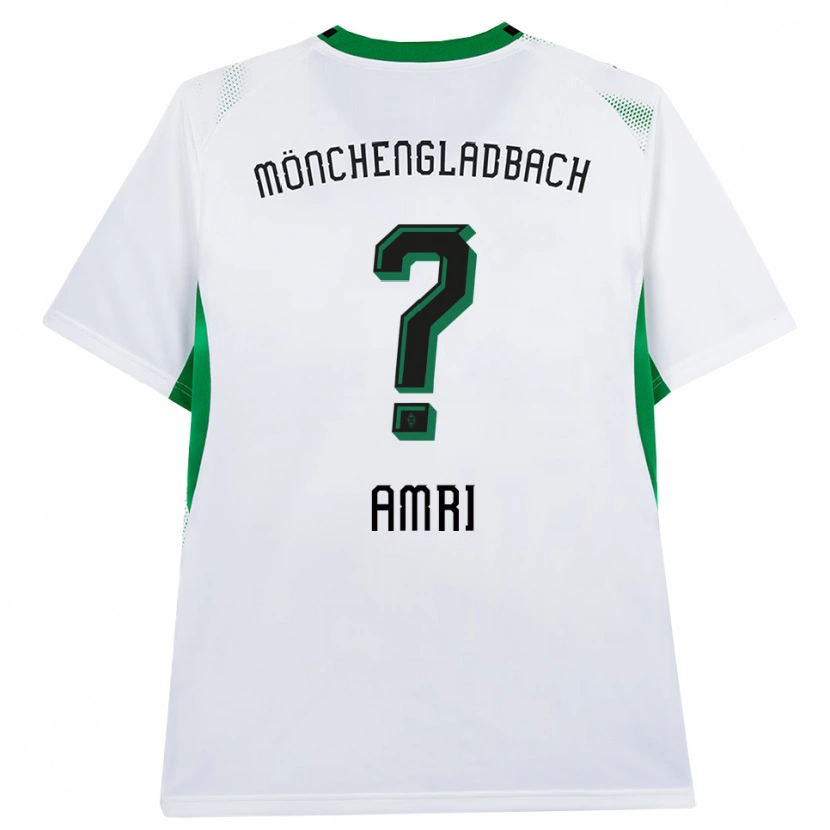 Danxen Mænd Abdelrahman Amri #0 Hvid Sort Grøn Hjemmebane Spillertrøjer 2026/27 Trøje T-Shirt