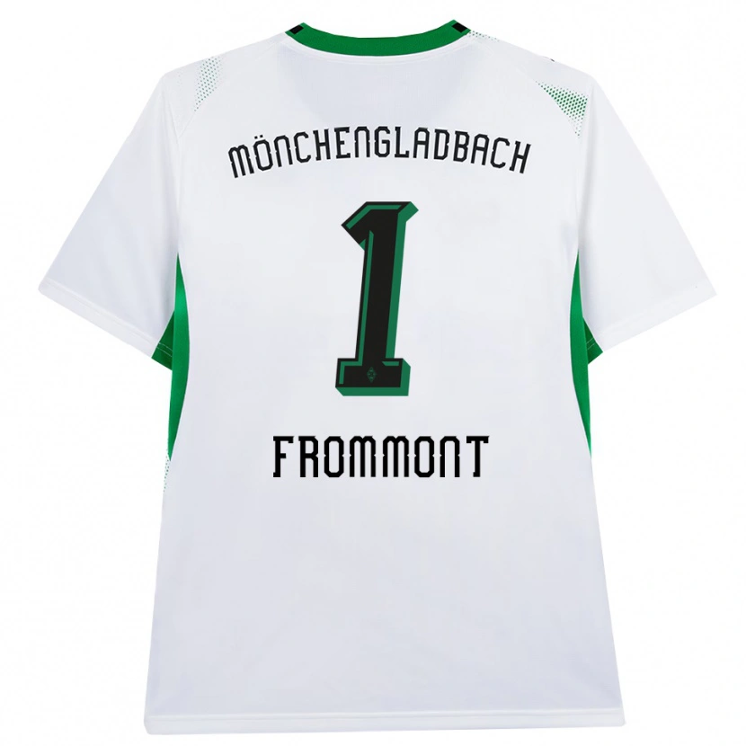 Danxen Mænd Romina Frommont #1 Hvid Sort Grøn Hjemmebane Spillertrøjer 2026/27 Trøje T-Shirt