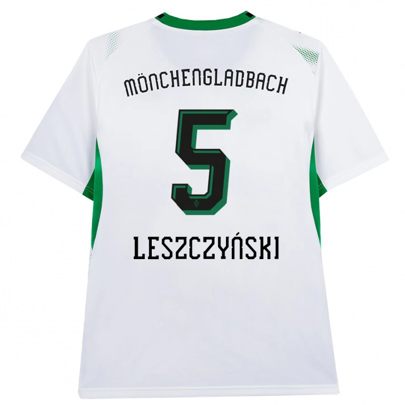 Danxen Mænd Jan Leszczyński #5 Hvid Sort Grøn Hjemmebane Spillertrøjer 2026/27 Trøje T-Shirt