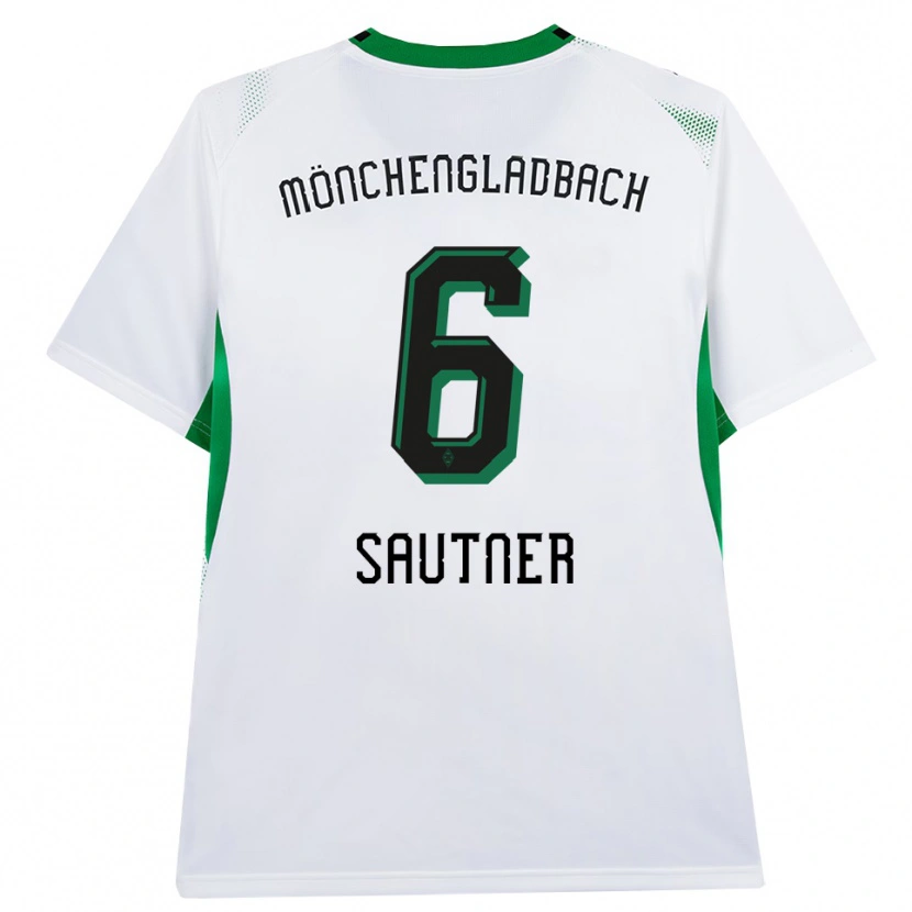 Danxen Mænd Piet Sautner #6 Hvid Sort Grøn Hjemmebane Spillertrøjer 2026/27 Trøje T-Shirt