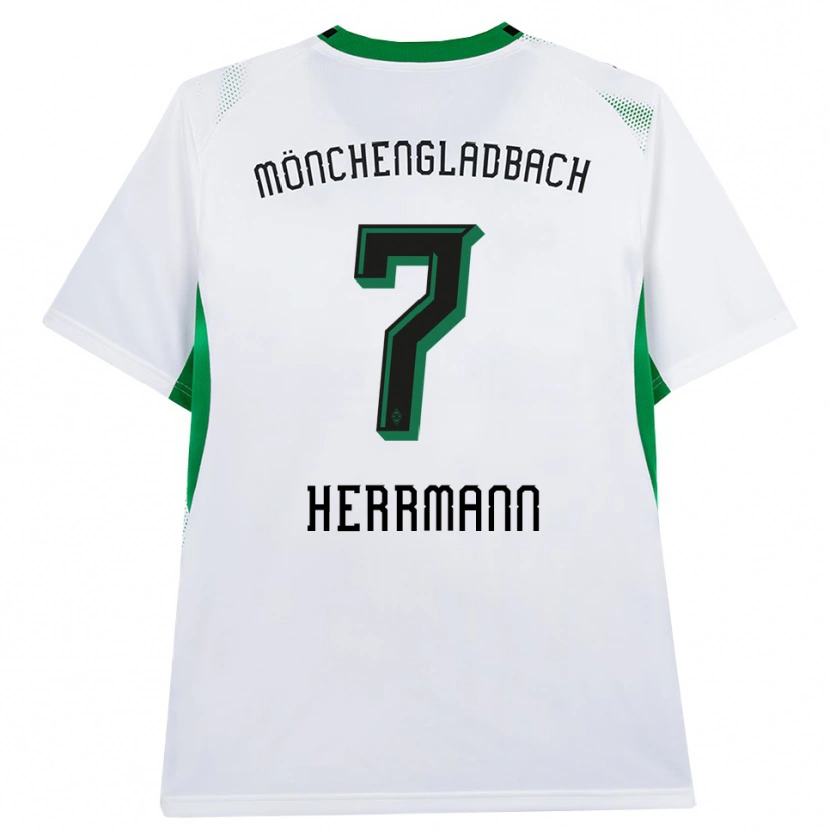 Danxen Mænd Patrick Herrmann #7 Hvid Sort Grøn Hjemmebane Spillertrøjer 2026/27 Trøje T-Shirt
