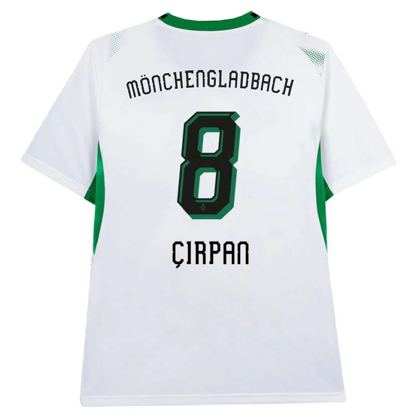 Danxen Mænd Kemal Çırpan #8 Hvid Sort Grøn Hjemmebane Spillertrøjer 2026/27 Trøje T-Shirt